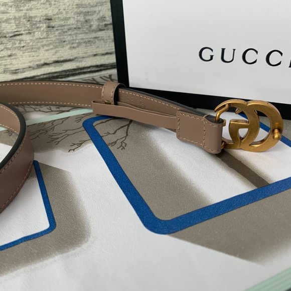 Leather belts with GG buckle main image 4